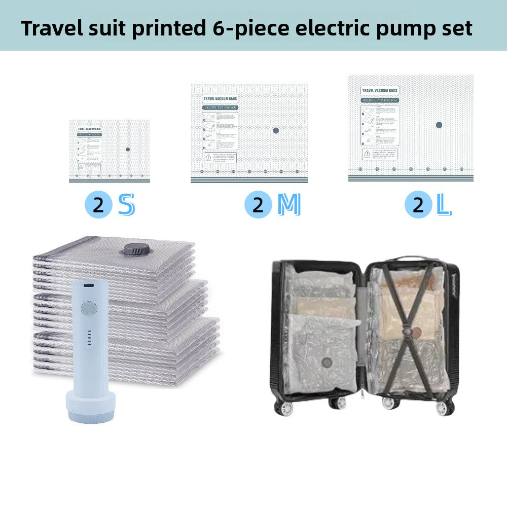 Vacuum Compression Storage Bags Travel Set