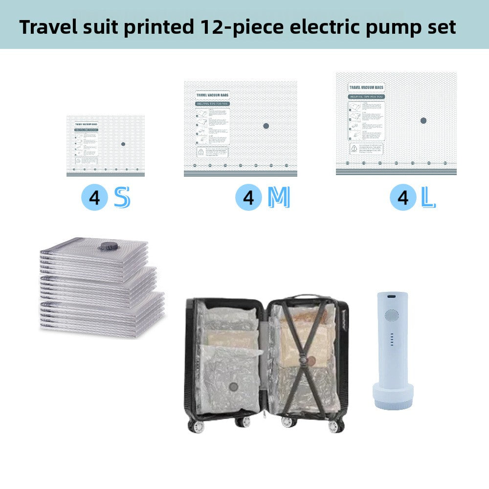 Vacuum Compression Storage Bags Travel Set