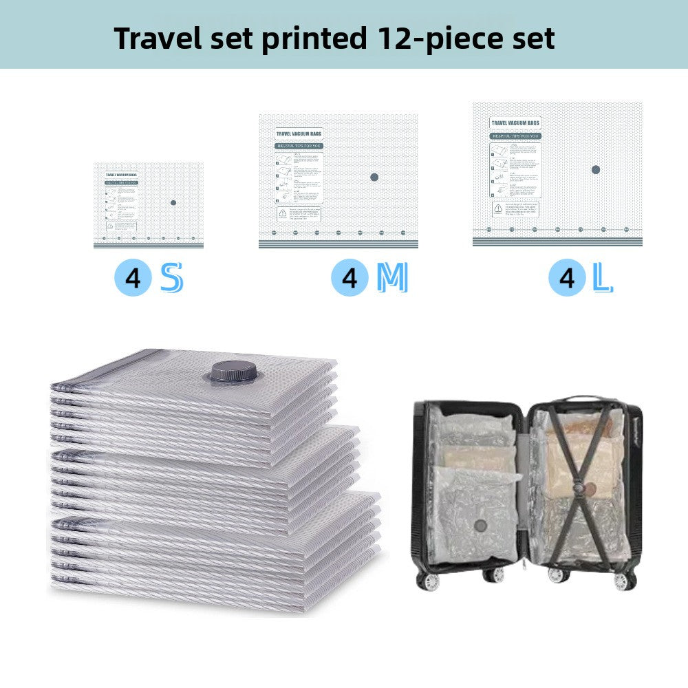 Vacuum Compression Storage Bags Travel Set