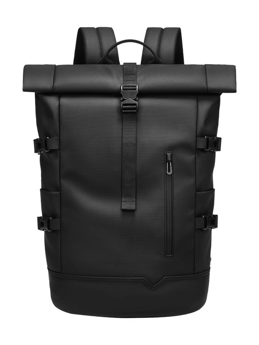 Roll Top Backpack Large Capacity Travel Bag