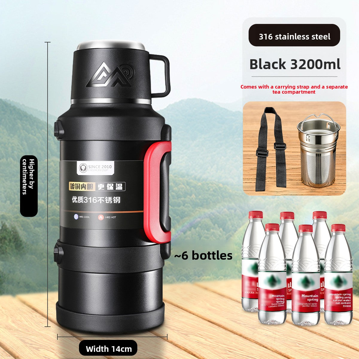 Large Capacity Travel Thermos