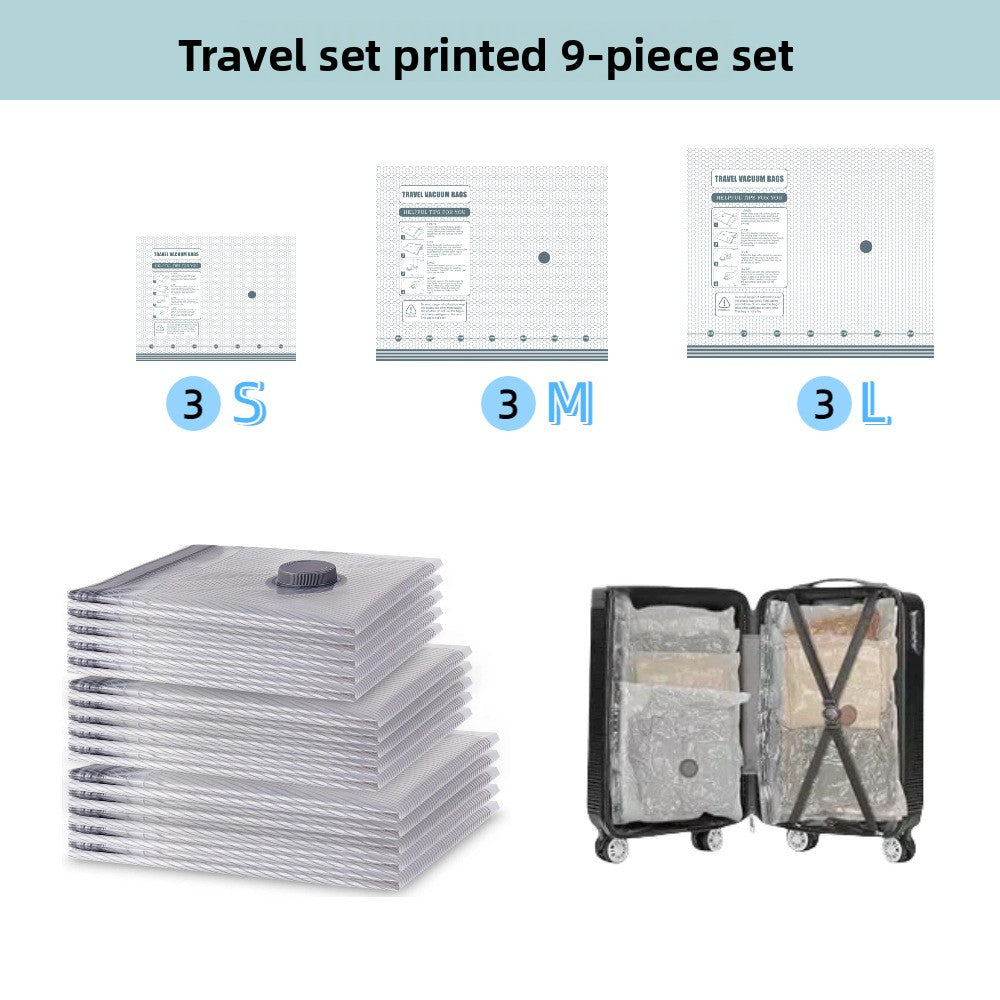 Vacuum Compression Storage Bags Travel Set
