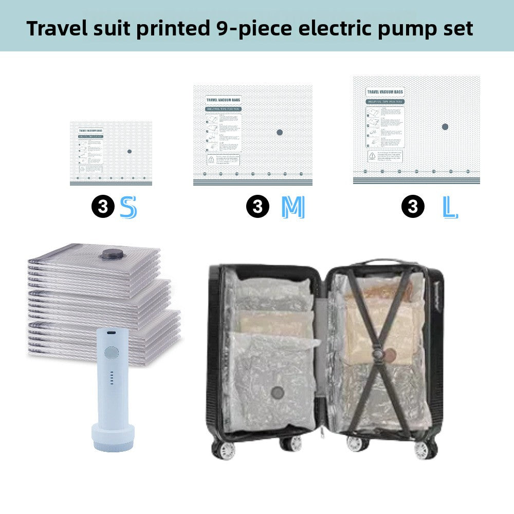 Vacuum Compression Storage Bags Travel Set