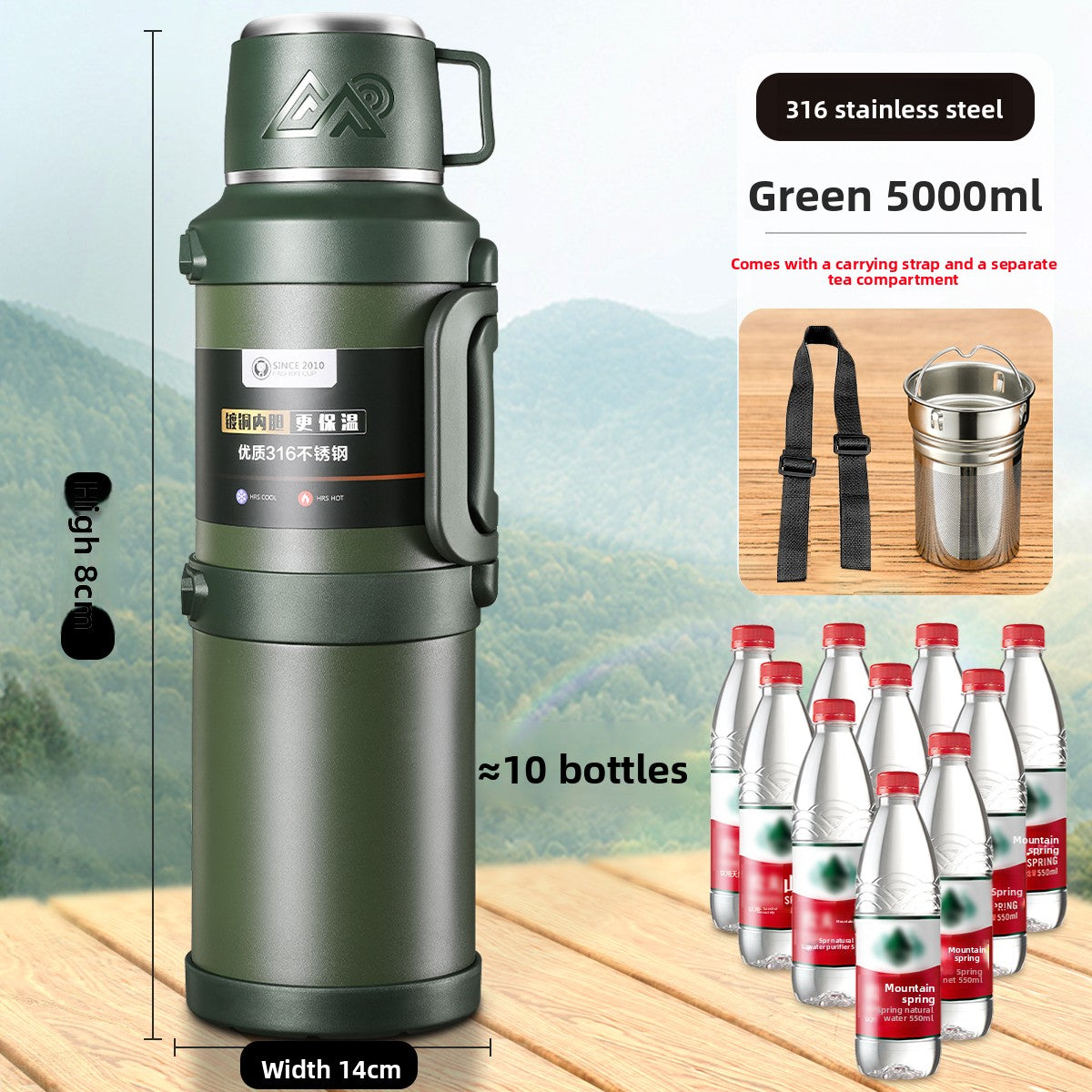 Large Capacity Travel Thermos