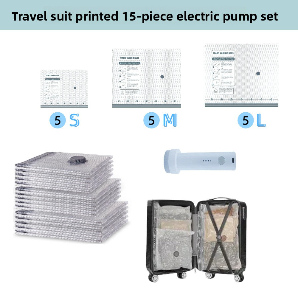 Vacuum Compression Storage Bags Travel Set