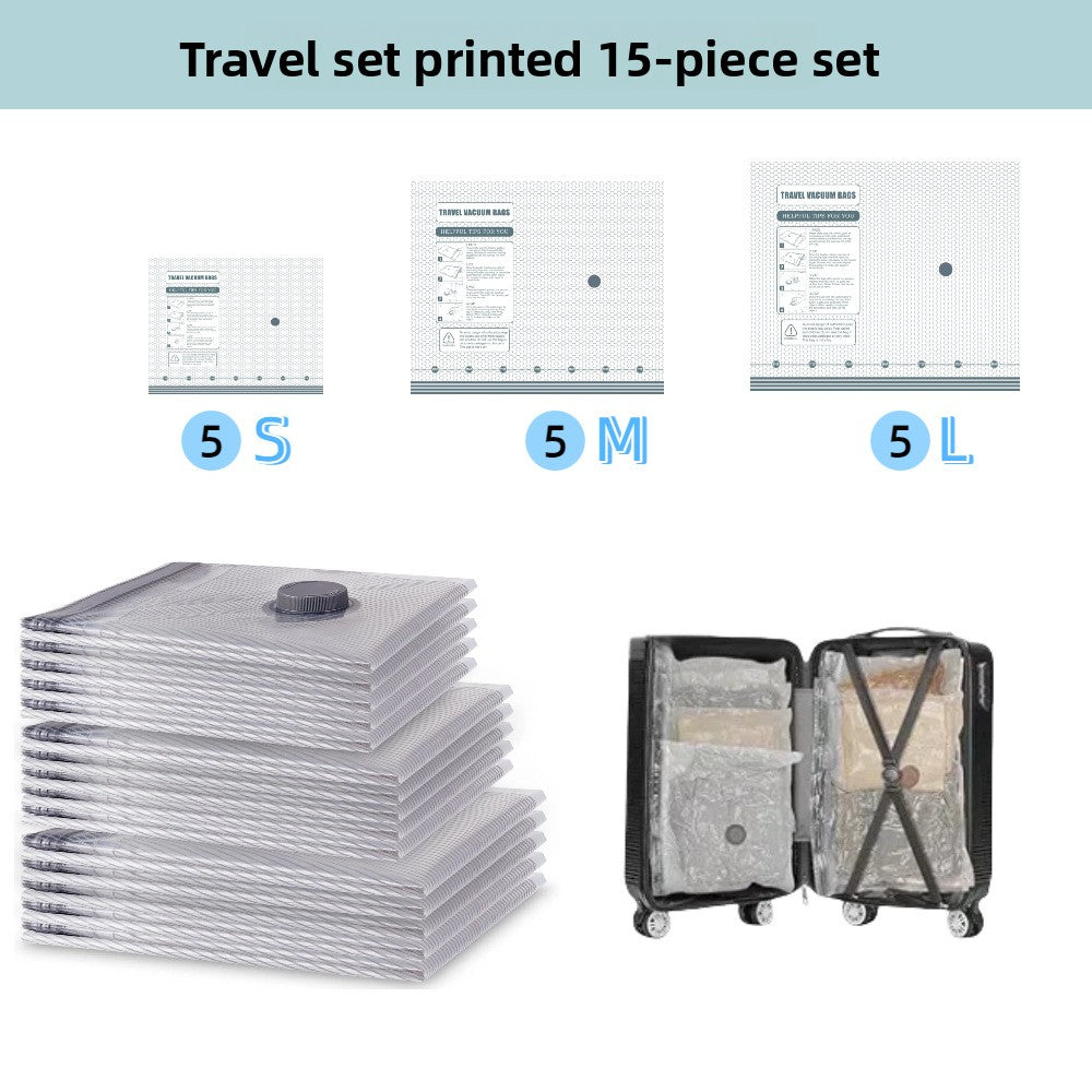 Vacuum Compression Storage Bags Travel Set
