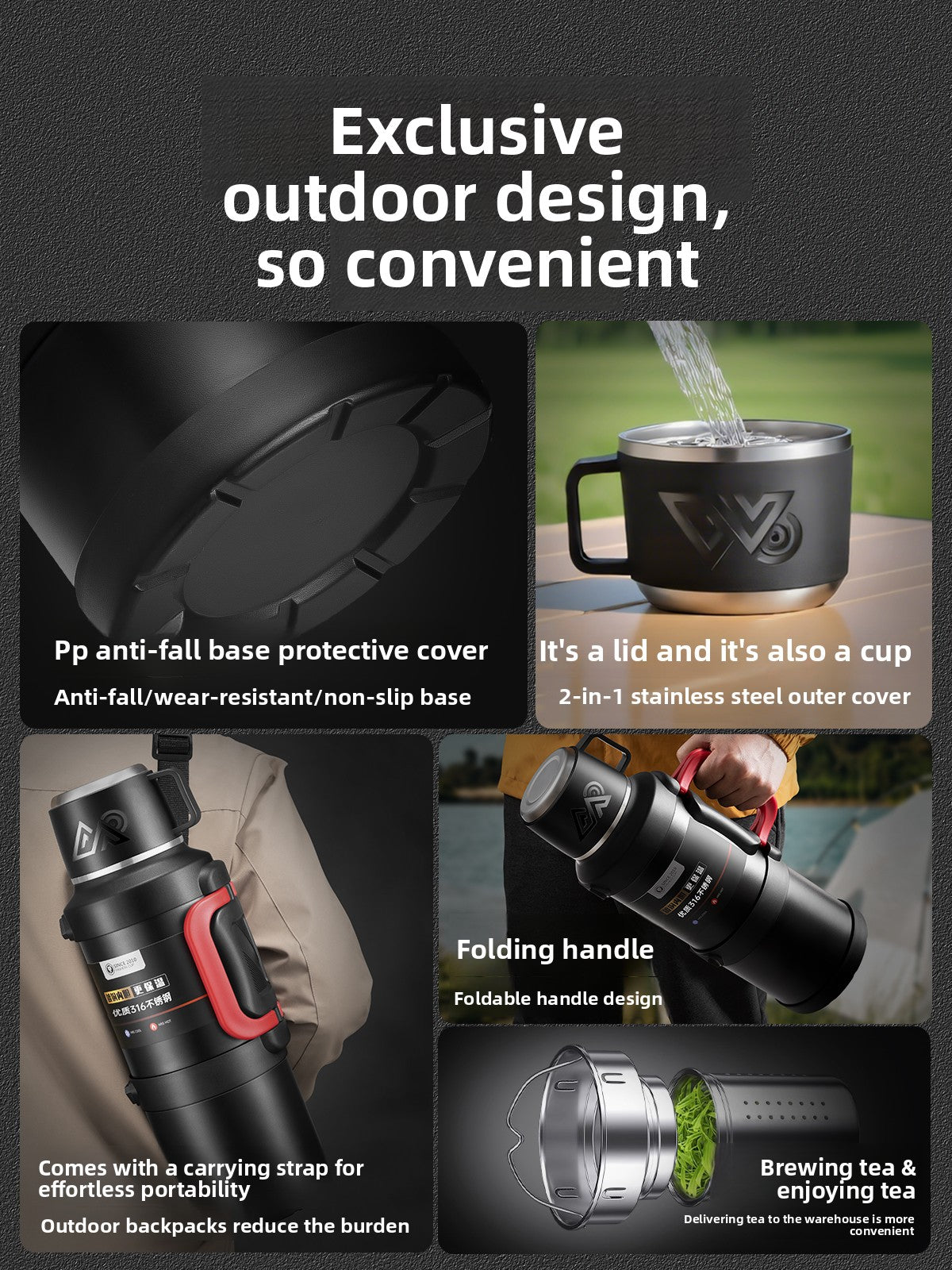 Large Capacity Travel Thermos