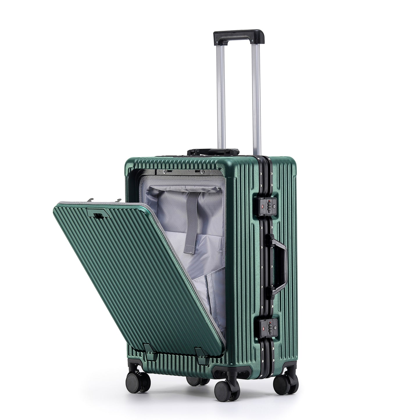 Multifunctional Aluminum Frame Luggage with USB Port