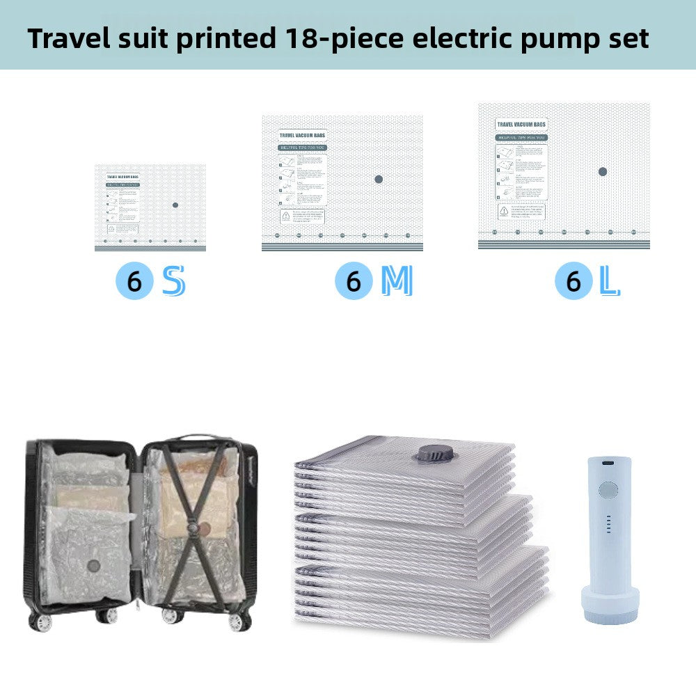 Vacuum Compression Storage Bags Travel Set